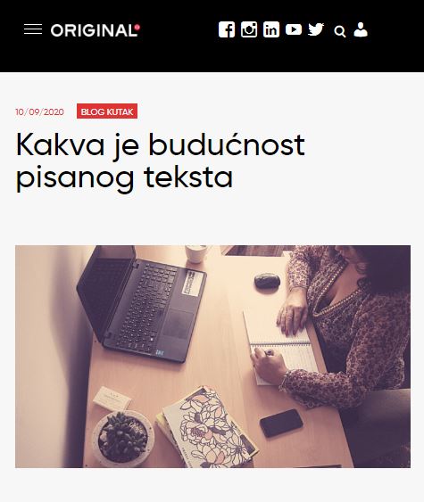 Original Magazin - Kakva je budućnost pisanog sadržaja